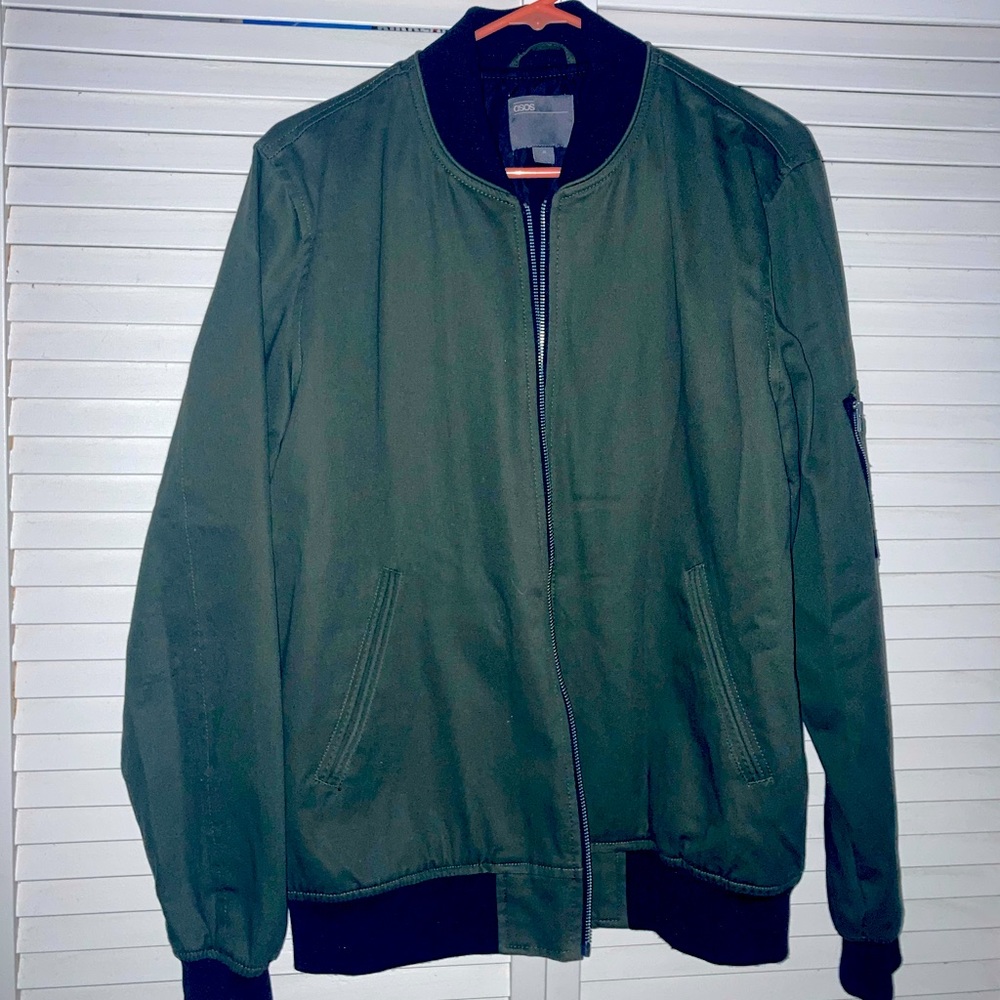 ASOS Olive Green Bomber Jacket